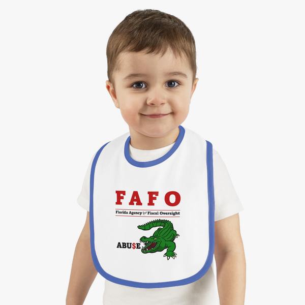 Baby Contrast Trim Jersey Bib