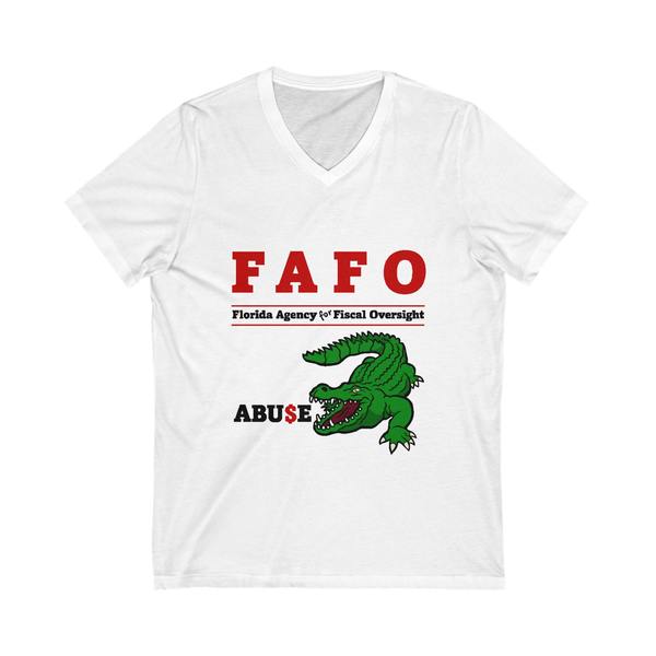 Unisex Jersey Short Sleeve V-Neck Tee