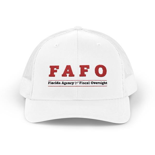 FAFO Snapback Trucker Cap, Casual Hat, Outdoors Cap, Gifts for Him, Statement Headwear, Summer Accessory, Funny Hat